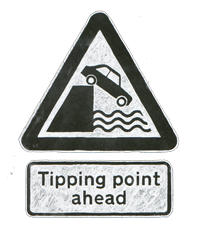 Tipping point ahead.